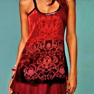 Free People forbidden Ivy Velvet Burnout mini dress